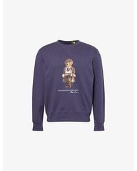 Polo Ralph Lauren - Bear Graphic-Print Relaxed-Fit Cotton-Jersey Sweatshirt - Lyst