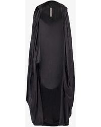 Rick Owens - Relaxed-fit Hooded Silk Coat - Lyst