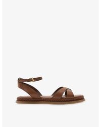 Reiss - Emma Leather Sandals - Lyst