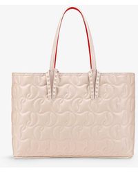 Christian Louboutin - Cabata Logo-embossed Small Leather Tote Bag - Lyst