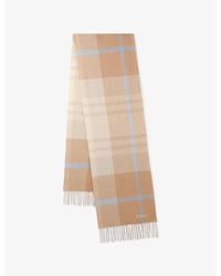 Mulberry - Small-Check Merino-Wool Scarf - Lyst