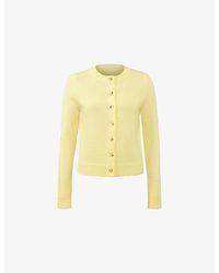 House Of Cb - Signature Round-Neck Wool-Blend Cardigan - Lyst