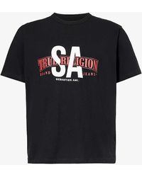 True Religion - X Sebastien Ami Graphic-print Cotton-jersey T-shirt - Lyst