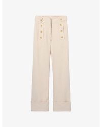Claudie Pierlot - Wide-Leg Mid-Rise Denim Jeans - Lyst