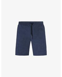 Paul Smith - Towel Stripe Elasticated-waistband Cotton-blend Shorts - Lyst