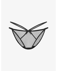 Agent Provocateur - Nicki Tanga Mesh Briefs - Lyst