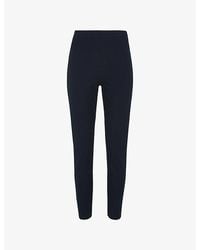 Whistles - Super Stretch Skinny-Leg High-Rise Stretch-Cotton Trousers - Lyst