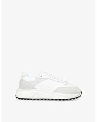 Arne - Technical Runner Leather Suede And Mesh Low-Top Trainers - Lyst
