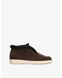Santoni - Fortune Suede Ankle Boots - Lyst