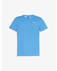 Polo Ralph Lauren - Logo-text Print Regular-fit Cotton-jersey T-shirt - Lyst