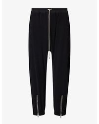 Rick Owens - Tecuatl Zipped Stretch-Jersey Track Pants - Lyst
