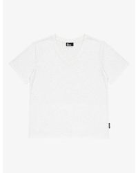 The Kooples - V-Neck Short-Sleeve Cotton T-Shirt - Lyst