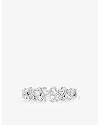 Apm Monaco - Heart Sterling- And Cubic Zirconia Bracelet - Lyst