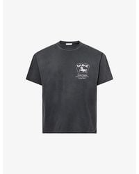 Duke & Dexter - Dr Sponsors Washed Mono Cotton-Jersey T-Shirt - Lyst