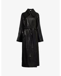 Khaite - Minnie Relaxed-fit Leather Coat - Lyst