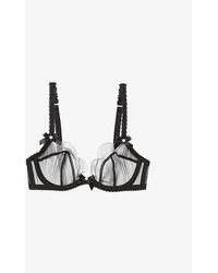 Agent Provocateur - Lorna Scalloped Mesh Underwired Bra - Lyst