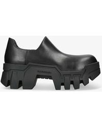 Balenciaga - Bulldozer Lug-sole Leather Derby Shoes - Lyst