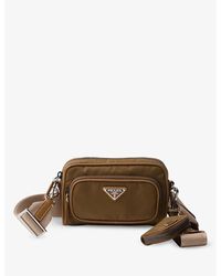 Prada - Re-Nylon And Leather Shoulder Bag - Lyst