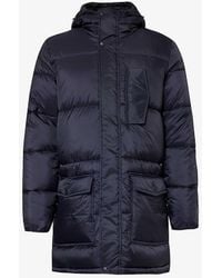 PS by Paul Smith - High-neck Padded Recycled-nylon Parka Jacket - Lyst