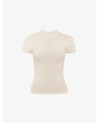 House Of Cb - Tamra Knitted Cotton-Blend Top - Lyst