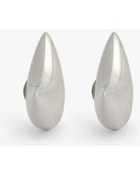 Dominic Jones Thorn Large Rhodium-plated Silver Stud Earrings - Metallic