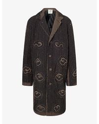 By Walid - Pacho Embroidered Wool-And-Silk Coat - Lyst