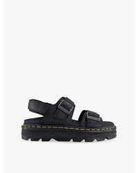 Dr. Martens - Zebzag Nubuck-Leather Sandals - Lyst