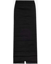 Uma Wang - Glow Slim-fit Linen-blend Midi Skirt - Lyst