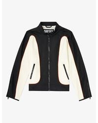 DIESEL - Colour-Block Zip-Up Nylon Jacket - Lyst