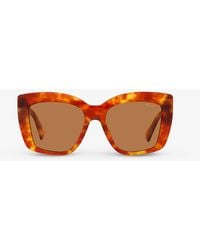 Miu Miu - Mu 04ws Square-frame Tortoiseshell Acetate Sunglasses - Lyst