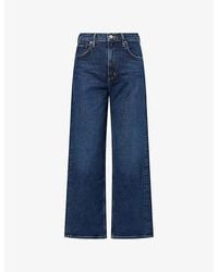 Agolde - Ren Wide-Leg Stretch-Denim Jeans - Lyst