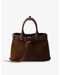 Prada - Buckle Bag Medium Size Cacao Colour - Lyst