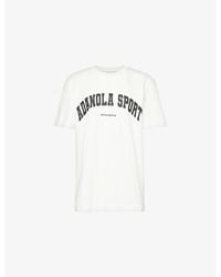 ADANOLA - Logo-Pattern Cotton-Jersey T-Shirt - Lyst