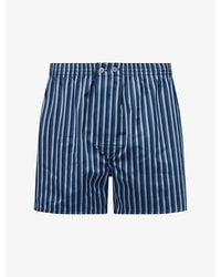 Derek Rose - Wellington Classic-Fit Cotton Boxer Shorts - Lyst