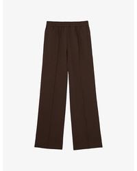 Reiss - Robyn Wide-Leg Mid-Rise Stretch-Woven Trousers - Lyst