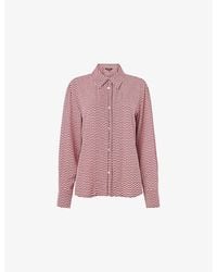 Whistles - Geo-Print Long-Sleeved Woven Shirt - Lyst