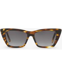Saint Laurent - Sl276 Mica Cat-eye Frame Acetate Sunglasses - Lyst