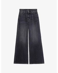 Zadig & Voltaire - Eli Faded-Wash Wide-Leg Denim Jeans - Lyst