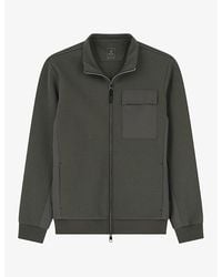 BOGGI - Patch-Pocket Zipped Cotton-Blend Sweatshirt - Lyst