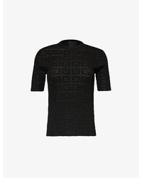 Givenchy - 4g Monogram-patterned Knitted T-shirt - Lyst