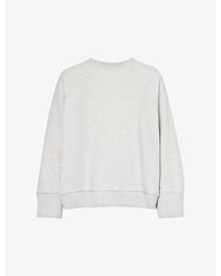 4th & Reckless - Catherine Dropped-shoulder Cotton-jersey Sweatshirt X - Lyst