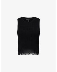 Rag & Bone - Ayan Knitted Cotton-Blend Vest - Lyst