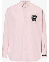 Undercover - Brand-patch Long-sleeve Cotton-blend Shirt X - Lyst
