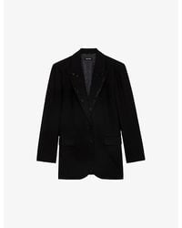 Zadig & Voltaire - Viva Rhinestone-Embellished Stretch-Woven Blazer - Lyst