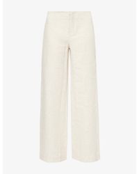 Reformation - Vida Straight-Leg Linen Trousers - Lyst