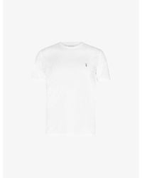 AllSaints - Tonic Logo-Embroidered Slim-Fit Cotton T-Shirt - Lyst