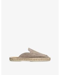Aurélien - Beachside Suede And Jute Mules - Lyst