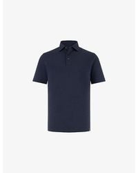 BOGGI - Regular Short-Sleeve Cotton And Silk-Blend Polo - Lyst
