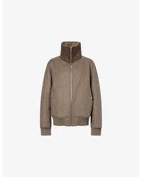 Rick Owens - Dracuflight High-Neck Wool Bomber Jacket - Lyst