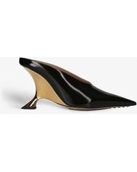 Bottega Veneta - Rocket Pointed-toe Leather Mules - Lyst